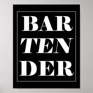 Barkeeper Funny Barkeeper Mixologe Poster