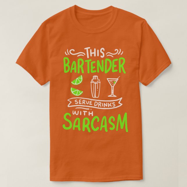 Barkeeper Funny Barkeeper T-Shirt (Design vorne)