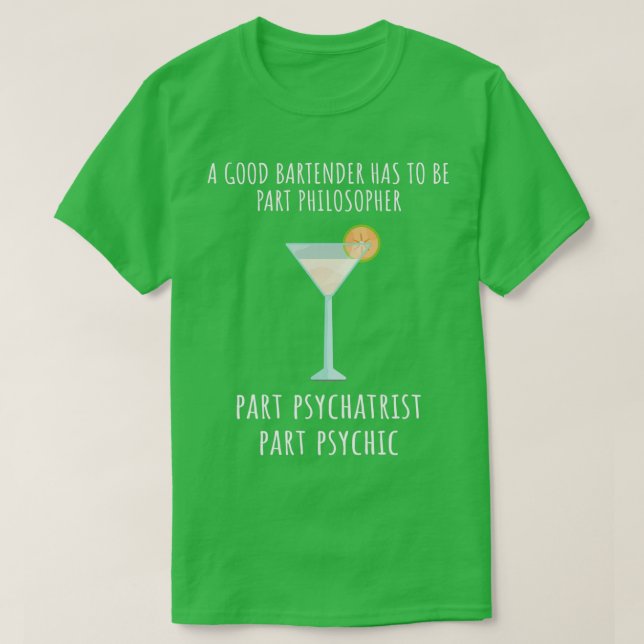 Barkeeper Funny Sprichwort 21 T-Shirt (Design vorne)