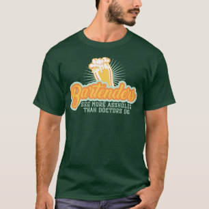 Barkeeper für Männer Frauen Mixologe Tapster Koch  T-Shirt
