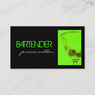 Barkeeper-Geschäfts-Karte Visitenkarte