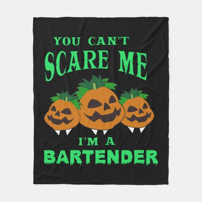 Barkeeper Halloween Fleecedecke (Vorderseite)