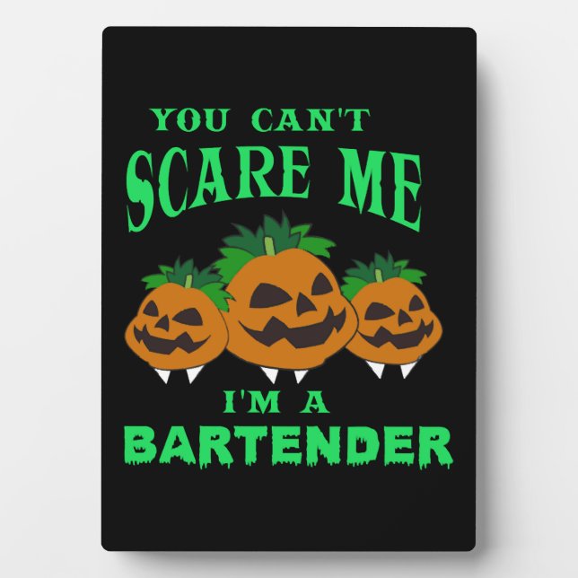 Barkeeper Halloween   Fotoplatte (Vorderseite)