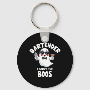Barkeeper Halloween Kostüm I diene den Boos Men W Schlüsselanhänger