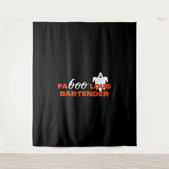 Barkeeper Halloween Wandteppich (Vorderseite)