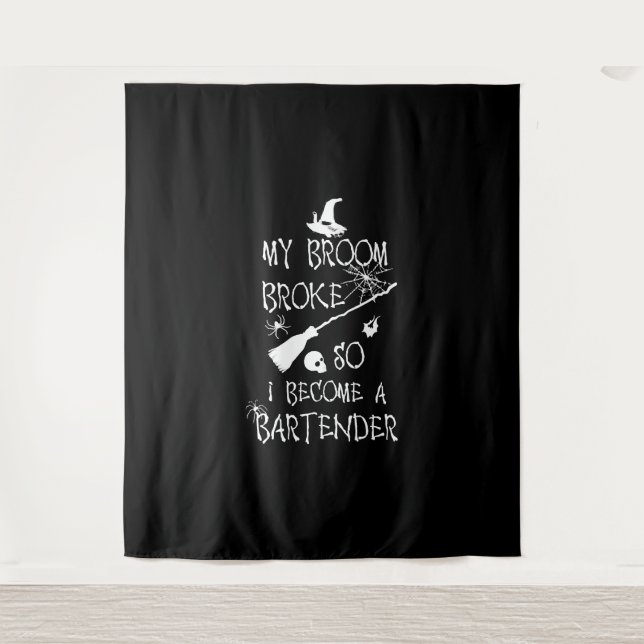 Barkeeper Halloween Wandteppich (Vorderseite)