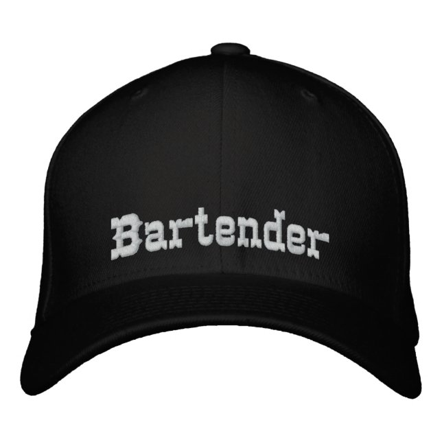 Barkeeper Hat Bestickte Baseballkappe (Vorderseite)