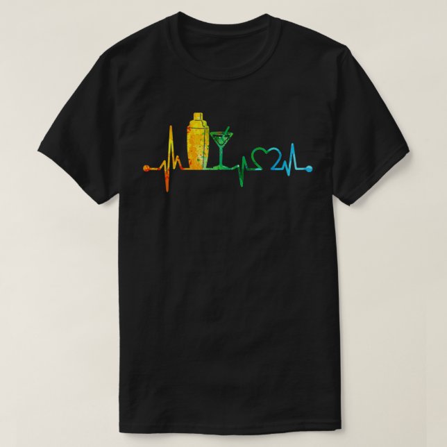 BARKEEPER HEARTBEAT WATERCOLOR T-Shirt (Design vorne)