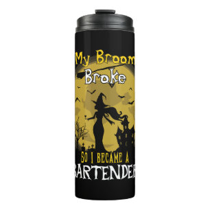 Barkeeper Hexenmeister Halloween Thermosbecher