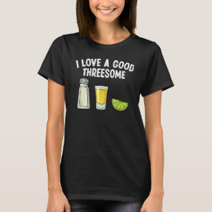 Barkeeper I Liebe Eine gute Drohung trinken Barten T-Shirt