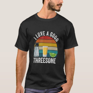 Barkeeper I Liebe Eine gute Drohung trinken Barten T-Shirt