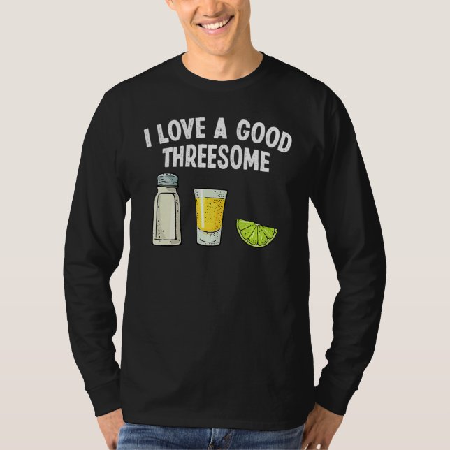 Barkeeper I Liebe Eine gute Drohung trinken Barten T-Shirt (Vorderseite)