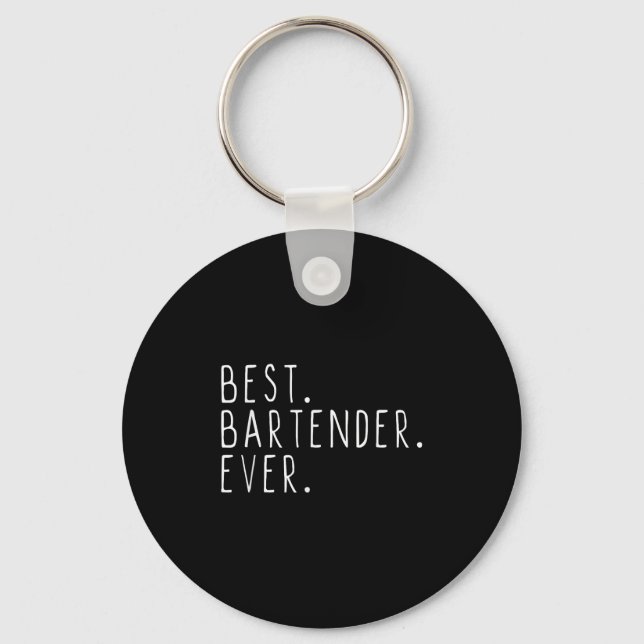 Barkeeper immer Cool Funny Bartending Geschenk Chr Schlüsselanhänger (Vorderseite)