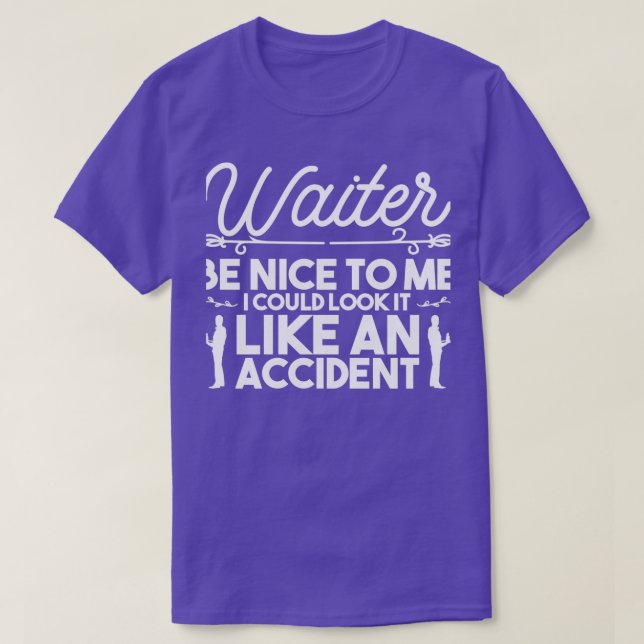 Barkeeper Kellnerpfeife Kellnerin T-Shirt (Design vorne)