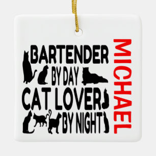 Barkeeper Lieben Cats CUSTOM Keramikornament