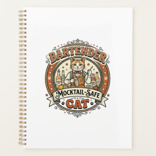 Barkeeper Mocktail-sicher Katze Barkeeper Mocktail Planer