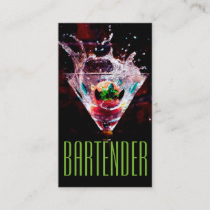 Barkeeper Nachtleben Visitenkarte