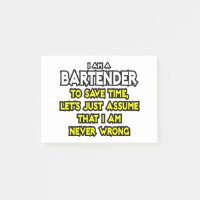 Barkeeper...nehme an, ich habe nie Unrecht