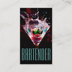 Barkeeper Nightlife Business Card Visitenkarte