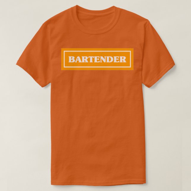 Barkeeper Orange T-Shirt (Design vorne)