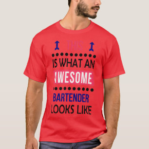 Barkeeper Phantastisch sieht Geburtstag Weihnachte T-Shirt