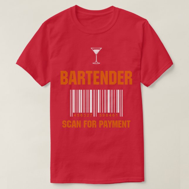 Barkeeper Professionelle Prüfung für Bezahlung Fun T-Shirt (Design vorne)