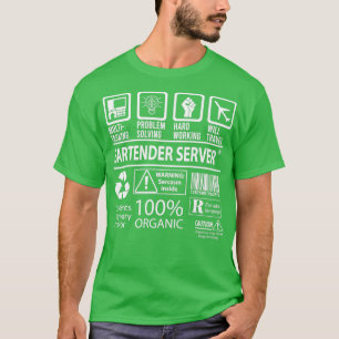 Barkeeper Server MultiTasking - zertifizierte Jobü T-Shirt