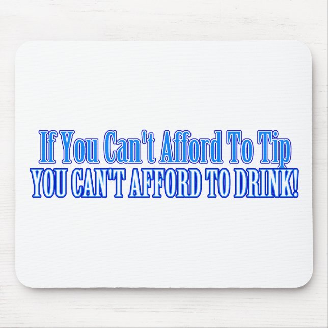 Barkeeper Sprichwort Mousepad (Vorne)
