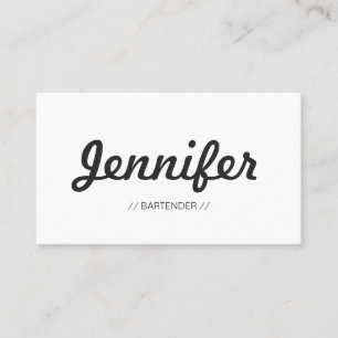 Barkeeper - Stilvoll und einfach Visitenkarte