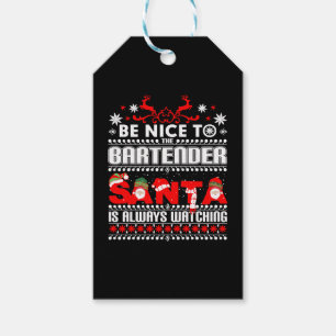 Barkeeper Ugly Christmas Sweater Geschenk Funny Ba Geschenkanhänger