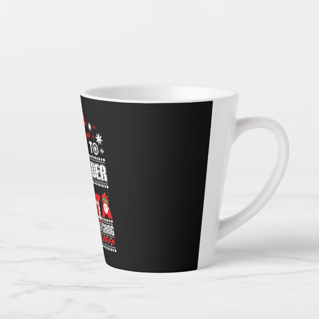 Barkeeper Ugly Christmas Sweater Geschenk Funny Ba Milchtasse (Rechts)