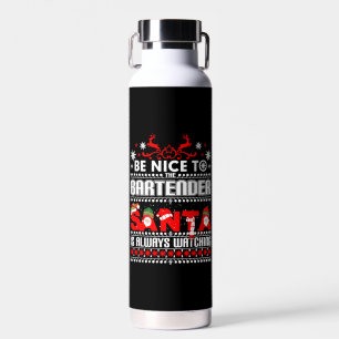 Barkeeper Ugly Christmas Sweater Geschenk Funny Ba Trinkflasche