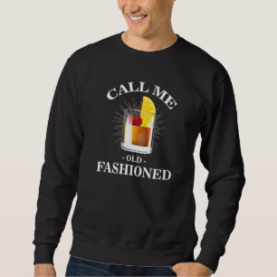 Barkeeper Vintag nennen mich altmodische Whisky Dr Sweatshirt
