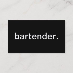 Barkeeper Visitenkarte