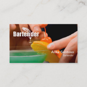 Barkeeper-Visitenkarte Visitenkarte