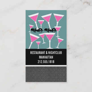 Barkeeper-Visitenkarten Visitenkarte