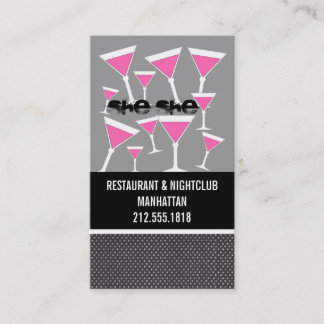 Barkeeper-Visitenkarten Visitenkarte
