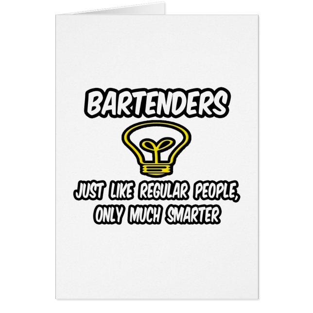 Barkeeper... wie normale Leute, nur schlauer (Vorne)