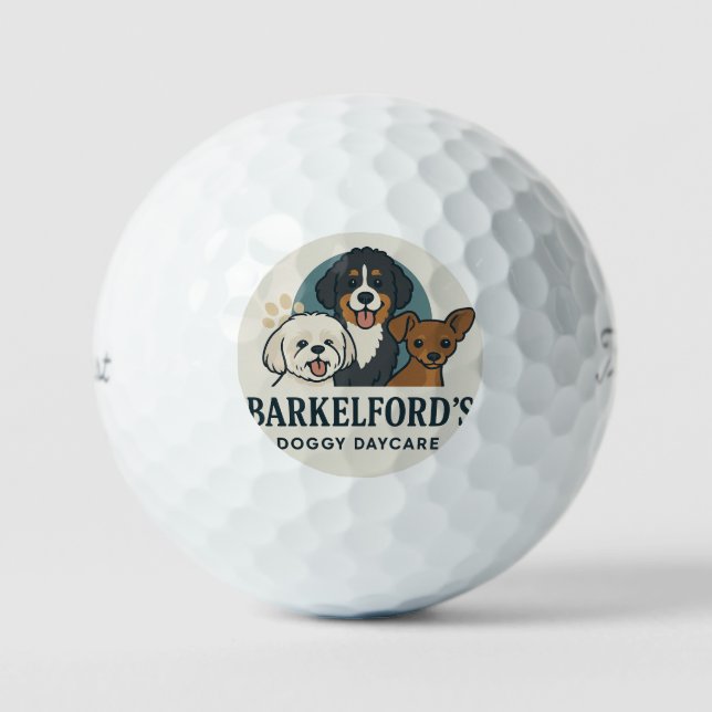 Barkelfords Titleist ProV1 Hundetagesstätte Golfba Golfball (Vorderseite)