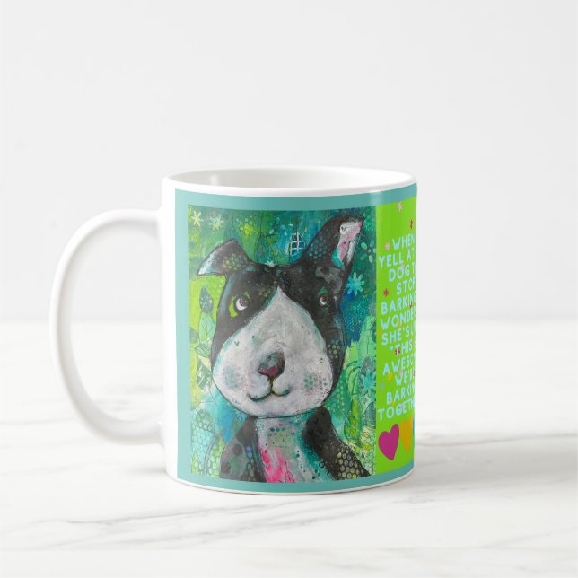 Barken der Hunde-Tasse Kaffeetasse (Links)