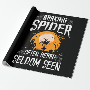 Barken Spider Heard selten gesehen lustige Hallowe Geschenkpapier