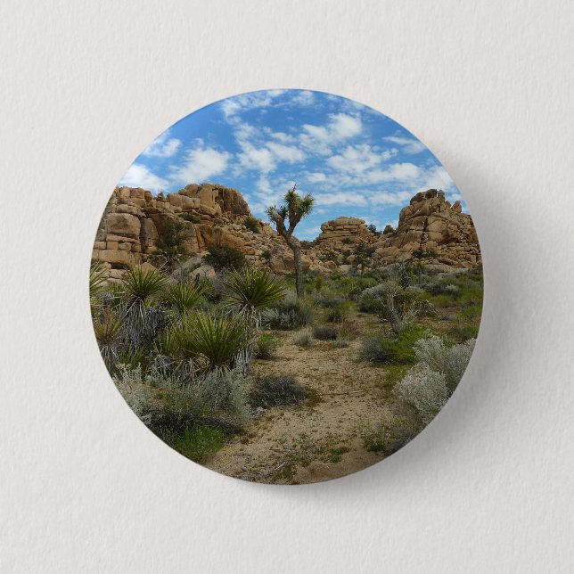 Barker Dam Loop Trail im Joshua-Tree-Nationalpark Button (Vorderseite)