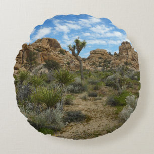 Barker Dam Loop Wandern im Joshua Tree Nationalpar Rundes Kissen