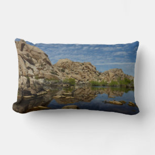 Barker Dam Reflexion bei Joshua Tree I Lendenkissen