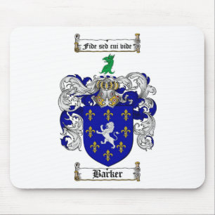 BARKER-FAMILIENWAPPEN - BARKER-WAPPEN MOUSEPAD
