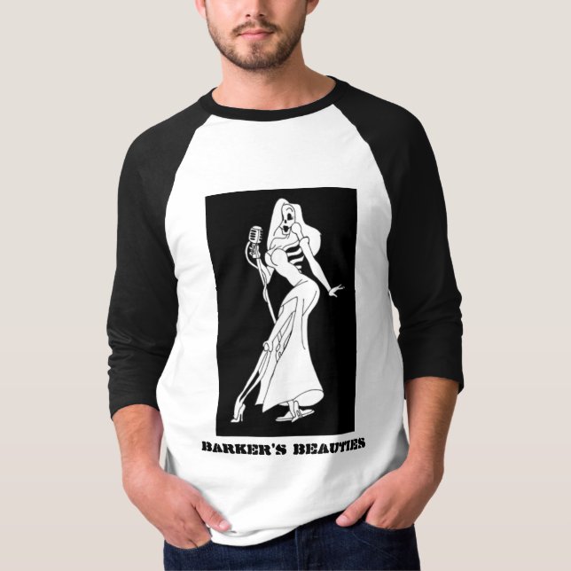 Barker Schönheitenraglan-Shirt T-Shirt (Vorderseite)
