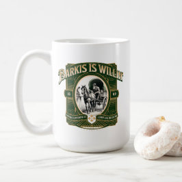 Barkis is Willin' Green Gold Literary Coffee Mug Kaffeetasse