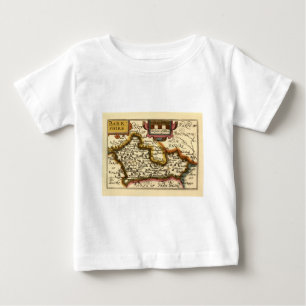 "Barkshire" Berkshire County Karte, England Baby T-shirt