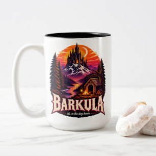 Barkula Est. Im Hundehaus Gothic Hunde-Elternteil Zweifarbige Tasse