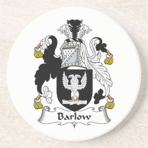 Barlow Familienwappen Sandstein Untersetzer